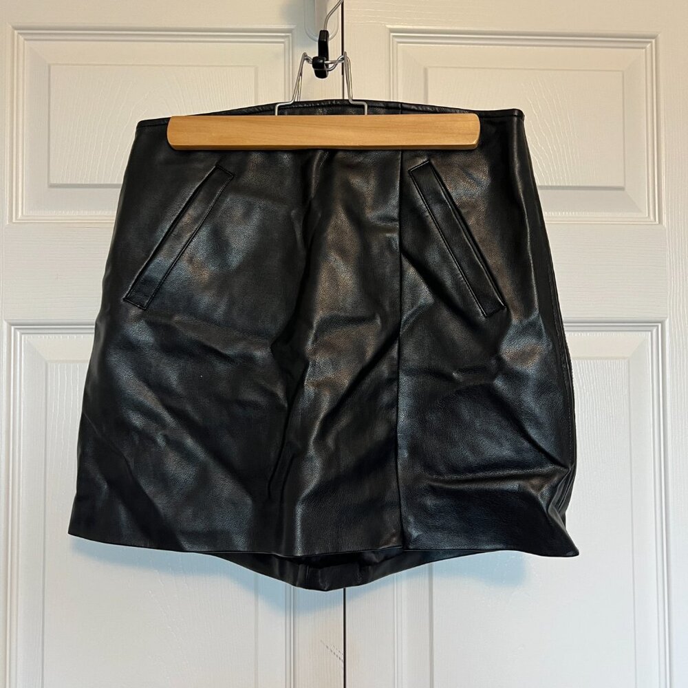 Blank NYC - Size 27 - Black Faux Leather Skirt